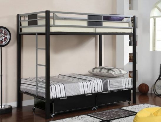 cmbk1021 twin over twin metal bunk bed