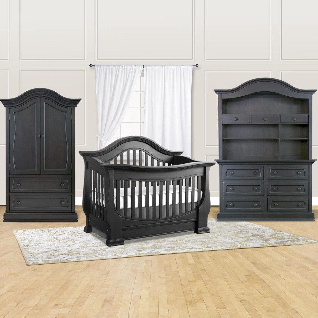 Baby Appleseed Davenport Convertible Crib in Slate Room Photo Kids