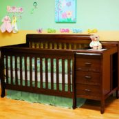 AFG Kimberly Convertible Crib in Espresso