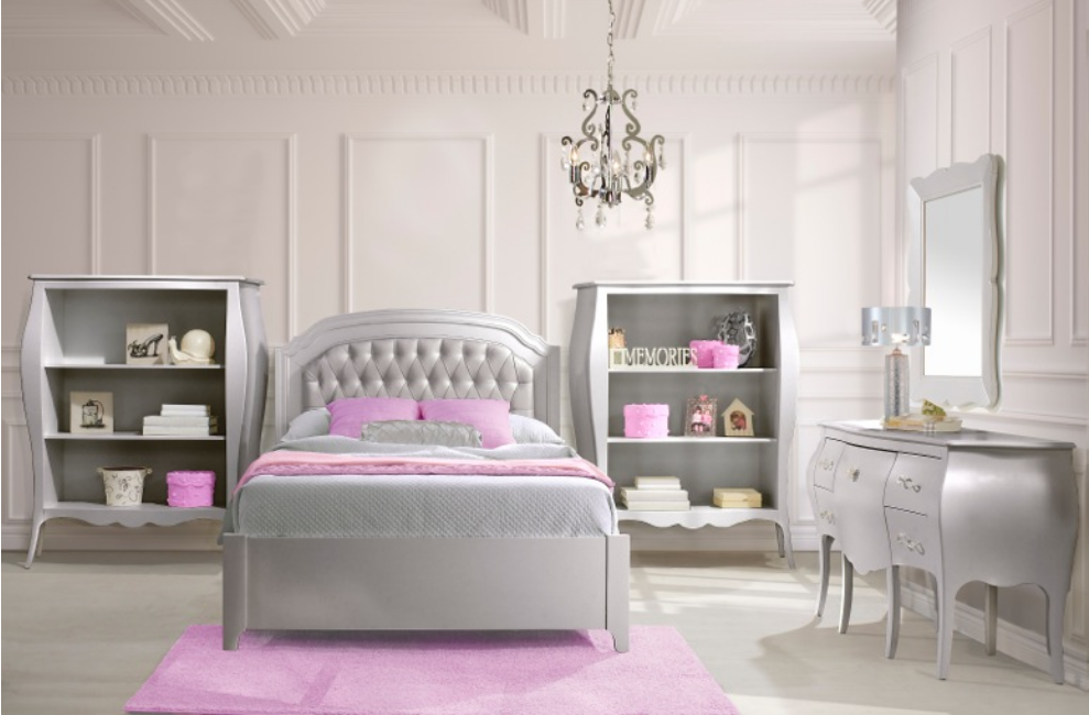 Natart Juvenile Alexa "5in1" Convertible Crib with Upholstered Panel