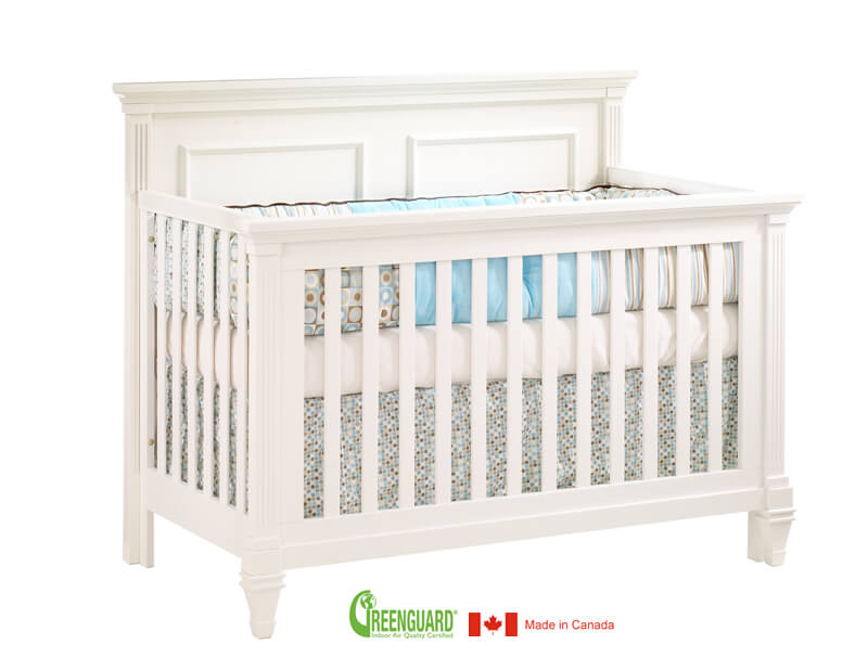 Natart Juvenile Belmont "5in1" Convertible Crib in French White