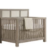 Rustico 5-in-1 Convertible Crib with Upholstered Paneled Headboard