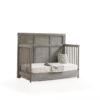 Rustico 5 in 1 Convertible Crib with Wood Panel Daybed