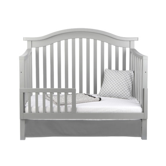 Baby Appleseed Stratford Convertible Crib (Pure White, Espresso, Morning Mist & Moon Grey