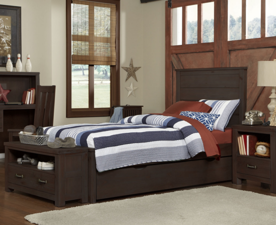 kenwood twin size trundle bed in espresso
