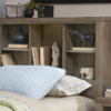 kenwood bookcase bed in driftwood