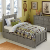 beach house kennedy panel bed in stone
