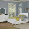 beach house kennedy panel bed in white