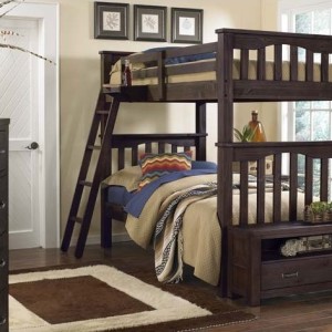 kenwood Twin over Twin Bunk Bed in Espresso