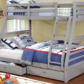 Moonlight Twin over Full Bunk Bed in Gray