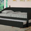 CM1928 daybed with trundle in black