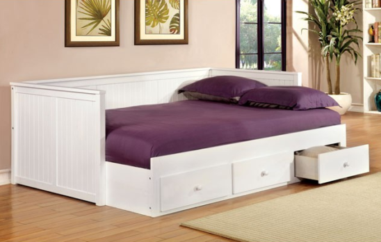 CM1927 daybed with drawers in white