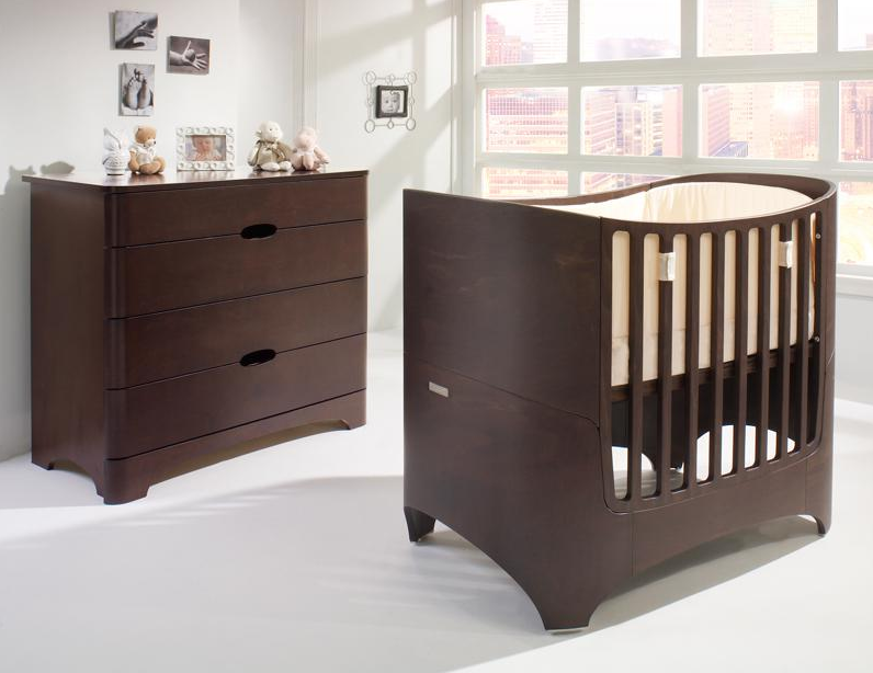 Leander Extendable Crib (White Wash, White, Grey) Kids Furniture In Los Angeles