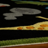 dinosaur black kids rug