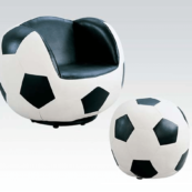 soccer kids chair with ottoman