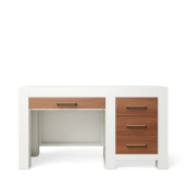 Ventianni Desk Two-Tone Upgraded Gold Pulls