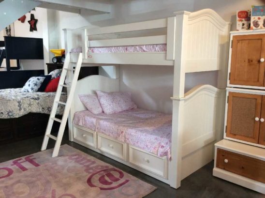 Country Hill Round Top American Made Bunk Bed