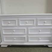 country hill 7 drawer double dresser in white
