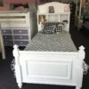madison bookcase twin size bed in white