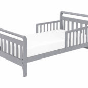 davinci sleigh toddler bed in grey