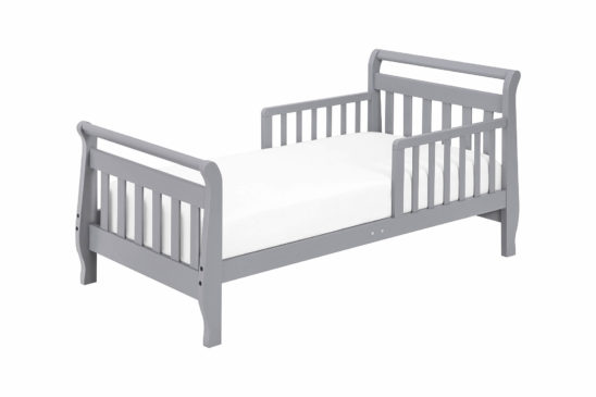 davinci sleigh toddler bed in grey