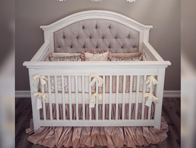 Nikki Custom Tufted Convertible Crib Kids Furniture In Los Angeles