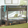rusty twin over twin bunk bed
