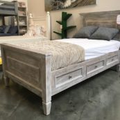 Porter rustic finish twin bed