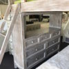 porter rustic loft bed with dresser
