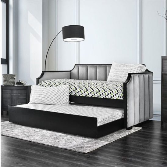 Anze Twin Size Daybed in Grey