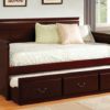 AC Straight Panel Daybed with Trundle in Cherry