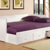Wolfe Full Size Daybed with Underbed Storage in White