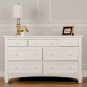 Laska Double Dresser in White