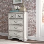 Le Grand 4 Drawer Chest in Antique White
