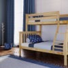 jackpot kent twin full bunk bed in natural