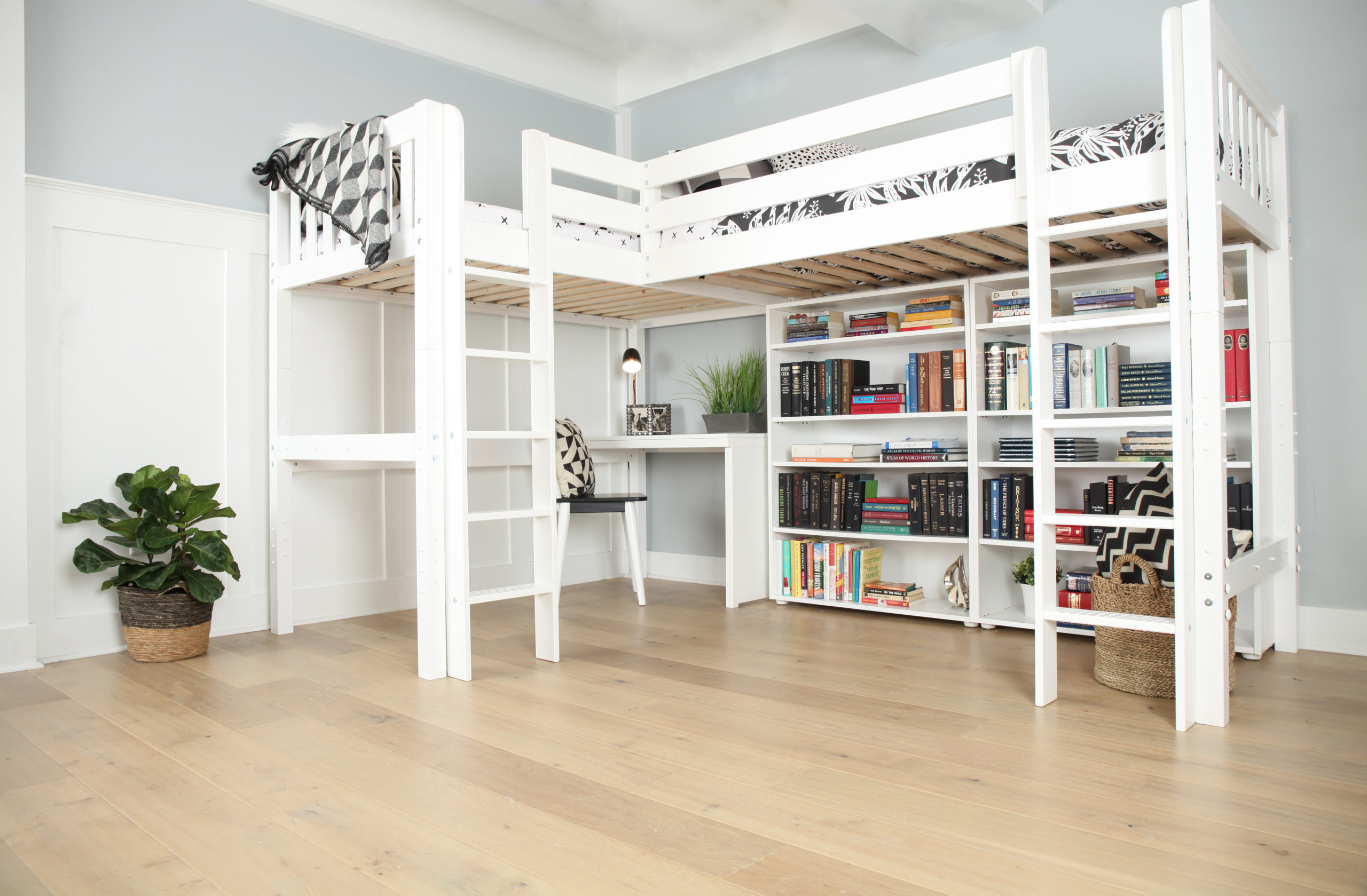 Maxtrix Twin High Corner Loft Bed – Kids Furniture In Los 