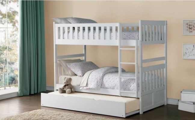 Belden Twin over Twin Bunk Bed in White